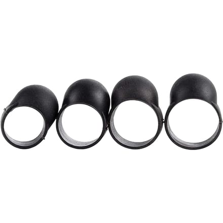 4-delige vingerhoesset voor stalen tongtrommels en percussie-drums zwart