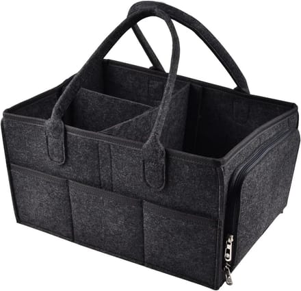 Luier Caddy Organizer – Draagbare Baby Box met Verstelbare Compartimenten voor Luiers en Baby Essentials