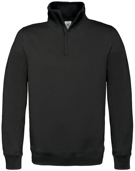 Katoenen sweatshirt met 1/4 rits B&C ID.004