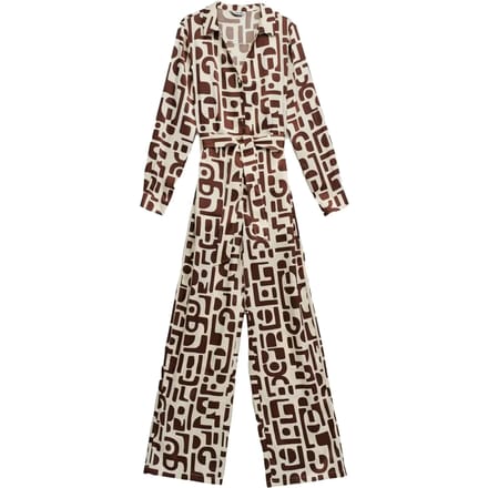 Dames jumpsuit Salsa Jeans satinée à motif