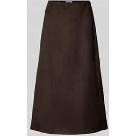 Midirok in leerlook, model 'Sally'