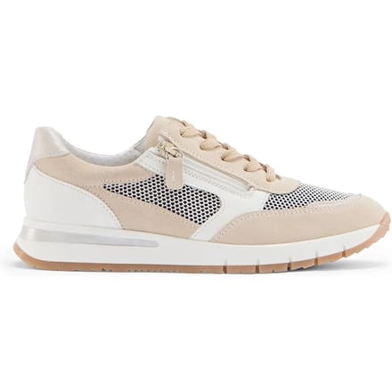 Dichte sneakers met rits en veters vrouw Pédiconfort