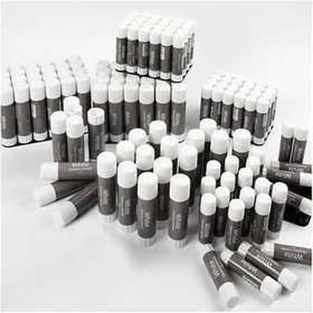 Witte Lijmstiften - 144 Stuks - Ideaal voor Knutsel- en Hobbyprojecten