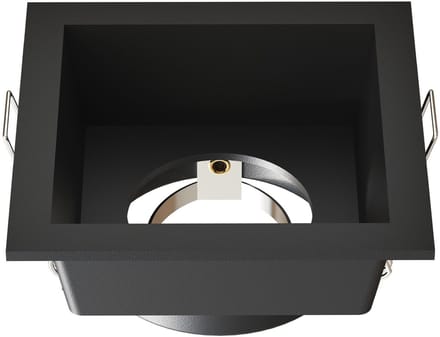 Ledvion – LED Inbouwspot Vierkant 85x85mm – Zwart – Dimbaar – GU10 – IP20