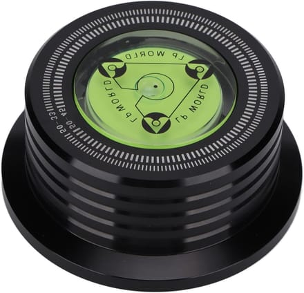Vinyl Stabilizer voor Platenspeler - Aluminium Gewicht met Bubble Level voor LP's en Disc Clamp