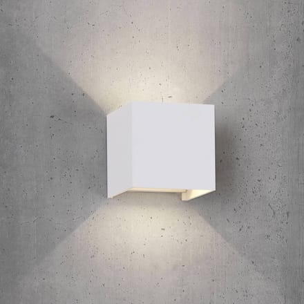 Mantra Iluminación LED buiten wandlamp Davos hoekig, aan/uit, wit