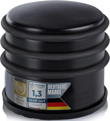Zware RVS Deurstopper met Rubberen Bumper Voor Houten en Tegelvloeren