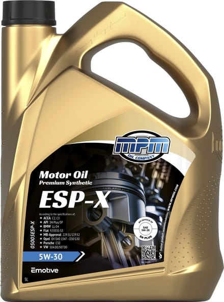 MPM Motorolie 5w30 esp-x - 5 liter