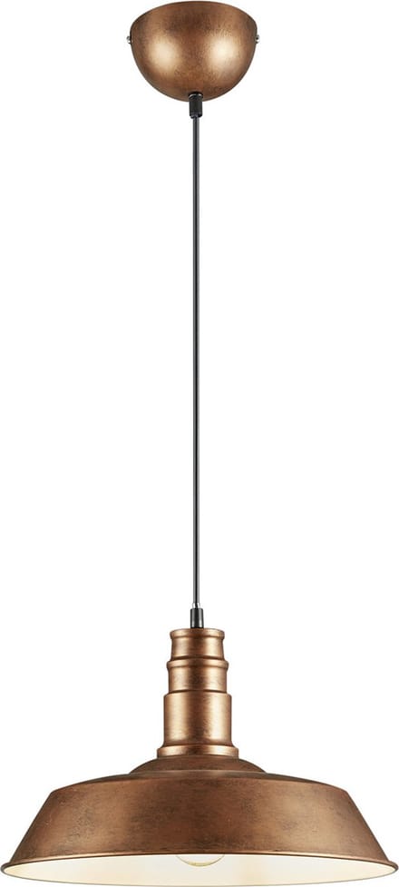 LED Hanglamp - Hangverlichting - Torna Wulo - E27 Fitting - Rond - Antiek Koper - Aluminium