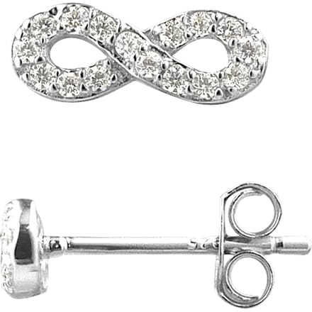 Joalire Silver 925 Oneindige oorbellen - Geen limiet