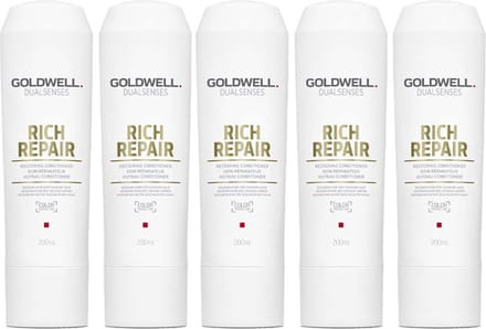 5x Goldwell Dualsenses Rich Repair Restoring Conditioner 200ml
