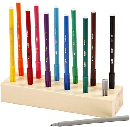 Stifthouder voor Mini stiften, afm 20x6,5x2,5 cm, 1 stuk
