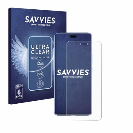 Savvies - Screenprotector voor Huawei Nova 12 Pro - Folie Beschermfolie transparant 6 Stuks