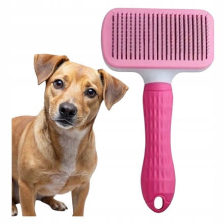 Zelfreinigende Honden- en Kattenborstel - Roze