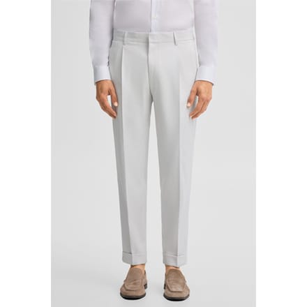 relaxed fit pantalon met wol model 'LUIS2'