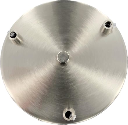 Plafondkap rond 15cm met beugel, M10 gaten Staal