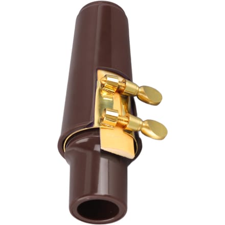 Altsaxofoon Mondstuk Kit Sax Hoes Ligatuur Riet Instrument Accessoires voor Vervanging Bruin beige