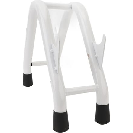 Dumbbellrek Stand IJzeren Driehoek Rubber Antislip 180lb Belasting Compact Gewichtshouder Fitness white