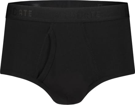 Ten Cate Basics organic cotton stretch slip met gulp zwart 2-pack voor Heren | Maat L