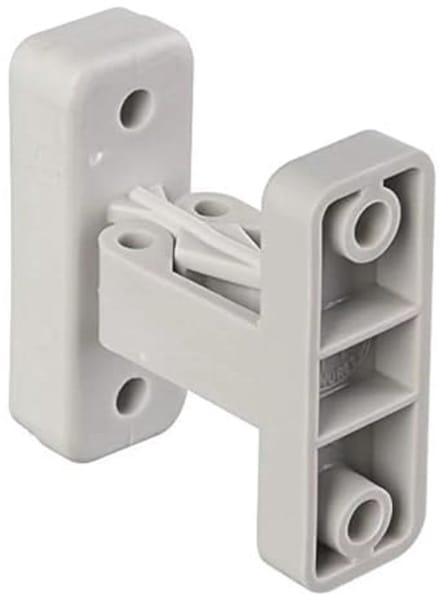 Deurstopper met klem voor garagedeuren - 48 x 18 mm - grijze kunststof