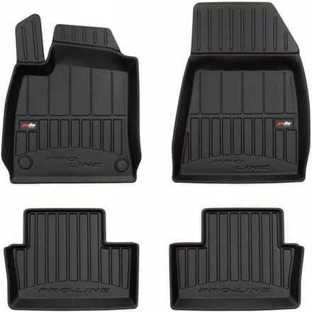 FROGUM – 3D Rubber Vloermatten voor RENAULT Clio V (2019-heden, niet E-Tech) – Set van 4 – TPE – Hoge rand 6 cm