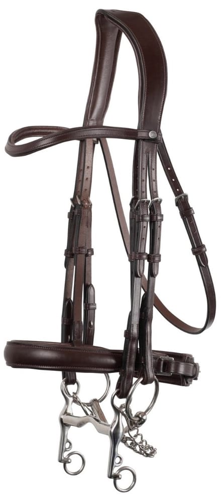 Montar Normandie Stang en Trens hoofdstel-Extra Full-Brown