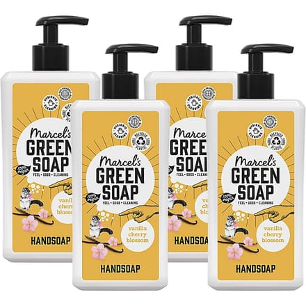 Marcel's Green Soap Handzeep Vanille & Kersenbloesem Multipack x4