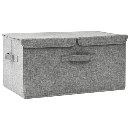 vidaXL - Opbergdozen - Nonwoven - stof - Grijs