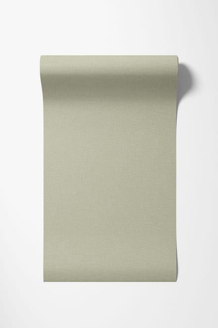Dutch Wallcoverings - Vliesbehang - Linen & Textures - uni groen - LT10035