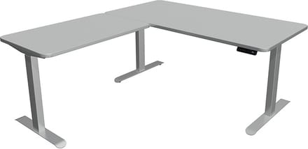 Zit sta hoekbureau Move-3 premium grijs 160x180cm