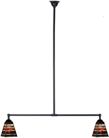 Tiffany T-lamp 2 lichts Industrial Small - Art Deco Trade