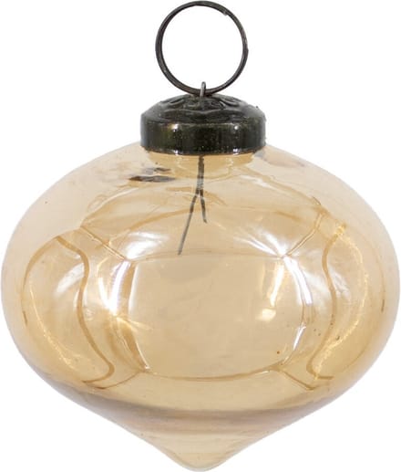 HomeBound by KY | Kerstbal glas oil gold | 7,5x7,5x7,5cm | kerstbal