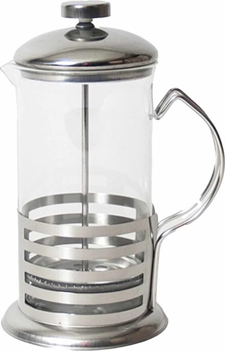 Gerimport French Press -cafetière glas - 600 ml - 5 kopjes - met filter