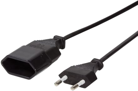 Logilink Stroomverlengkabel Voor Euro Cee 7 16 3M Zwart Voor Computer