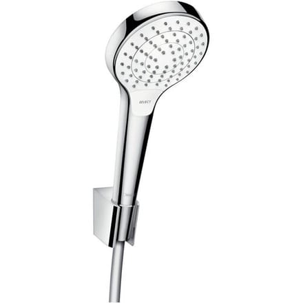 Hansgrohe Croma Select S Vario / Porter'S Badset - 125 cm slang - Chroom / Wit