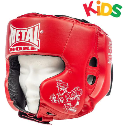 Bokshelm pu kind Metal Boxe
