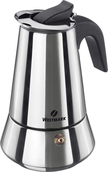 Westmark Brasilia Plus 4-kops Italiaanse espressokan uit rvs