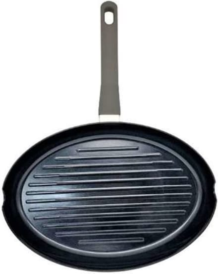 Ovale grillpan voor vis Black Stone 34x23H4cm