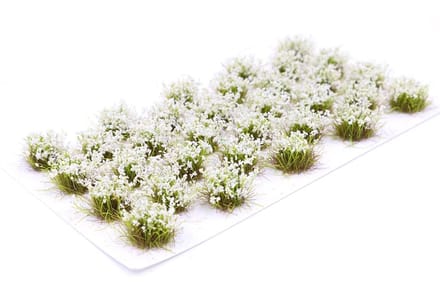 Dailygoods- Statisch Gras 32 Stuks - Zelfklevend - Kunstgras - Modelbouw - Wargaming - 8 mm Hoogte - Modelbouwgras