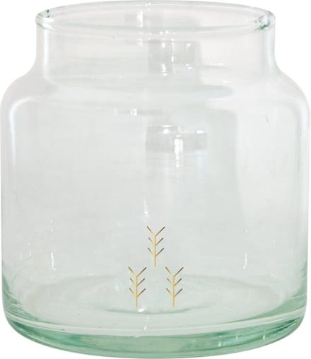 TAK Design Vaas Arrows S - Handgemaakt - Glas - Ø10 x 11 cm - Goud