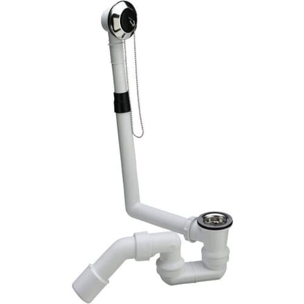 Viega Citapex drain and overflow fitting with 45° drain bend model 6176.45 101947