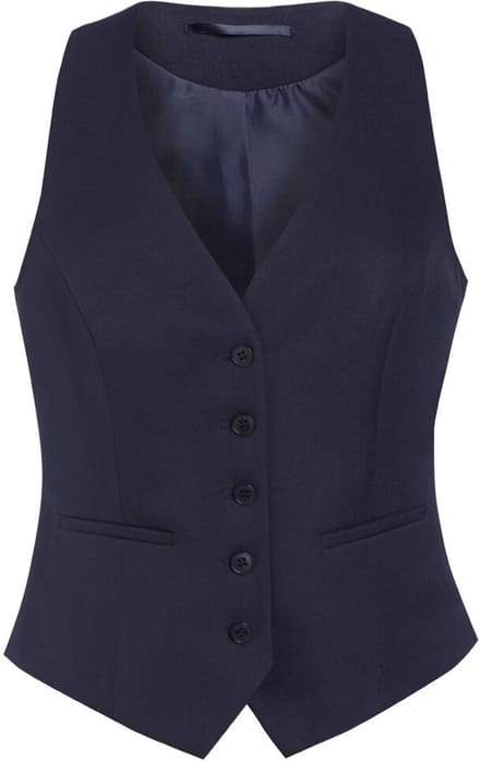Brook Taverner Luna Ladies Waistcoat BT2257 - Navy - S