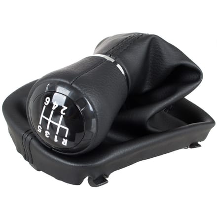 MODECAR - Audi A3 8L - Versnellingspook - Zwart - Leer - 23 MM