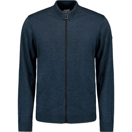 No Excess Cardigan 2 coloured melange navy