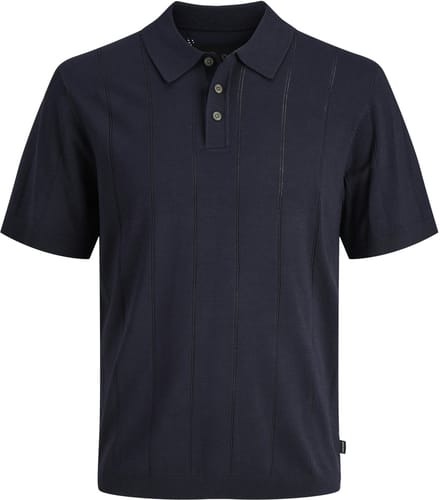 JACK&JONES - JPRBLAWILLIAM STRUCTURE KNIT POLO SS SN - Heren - Polo's