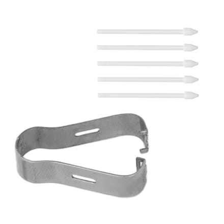 5 Pièces Embouts Stylet Précis Sensibles Sans Rayures Portables Remplacement Embouts Stylet Tactile blanc