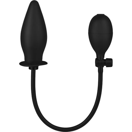Opblaasbare anale dildo gemaakt van siliconen, 12 cm
