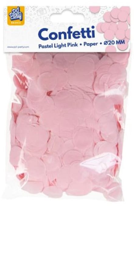 Papier confetti - Pastel licht roze - 50 gram - feestjecreatief