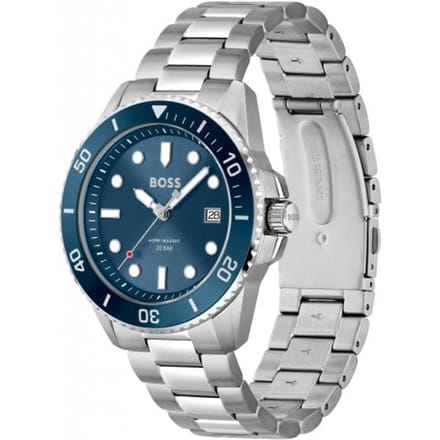 BOSS Ace Heren RVS Horloge met Bracelet