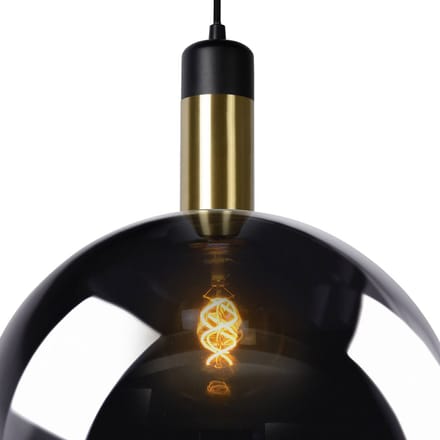 Lucide Hanglamp Julius - Gerookt Glas - 20cm - E27
